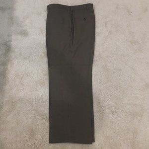 Haggar Classic Fit Dress Pants Brown Flat Front (W44/L29)